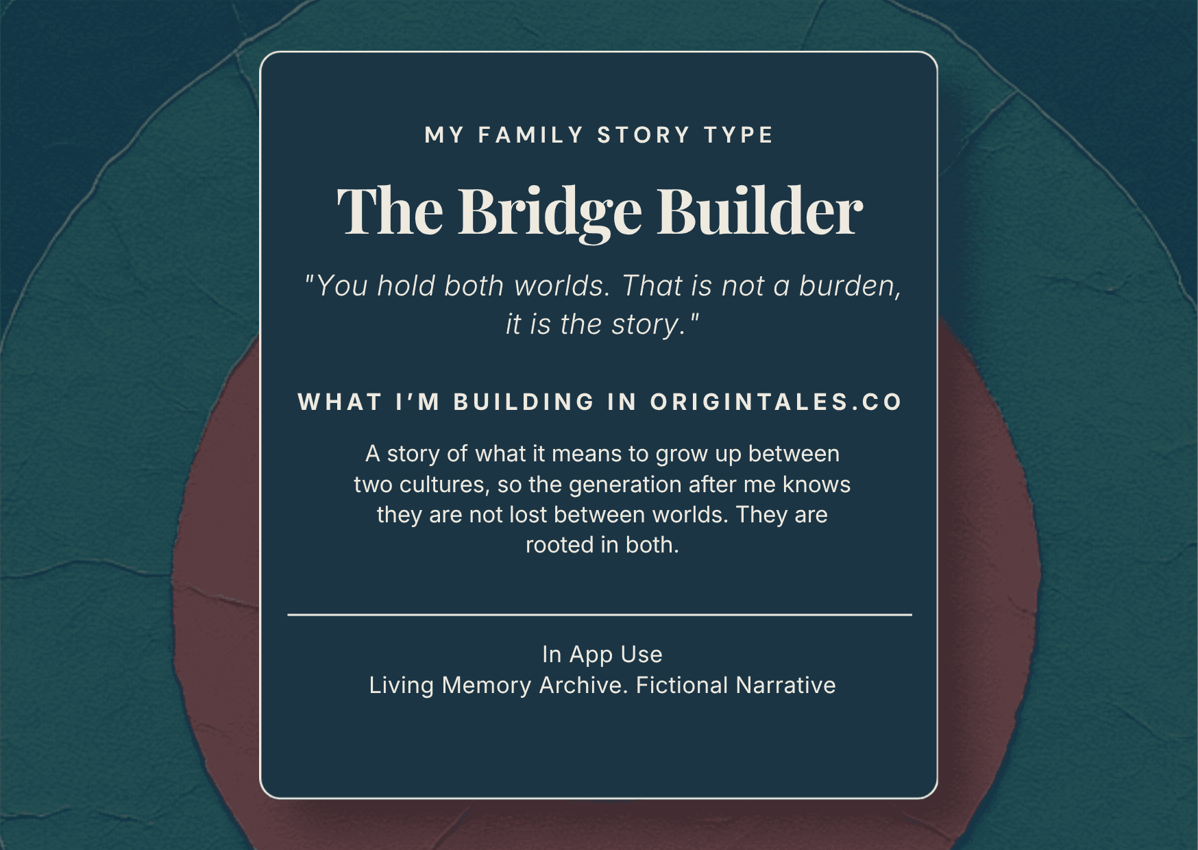 The Bridge-Builder
