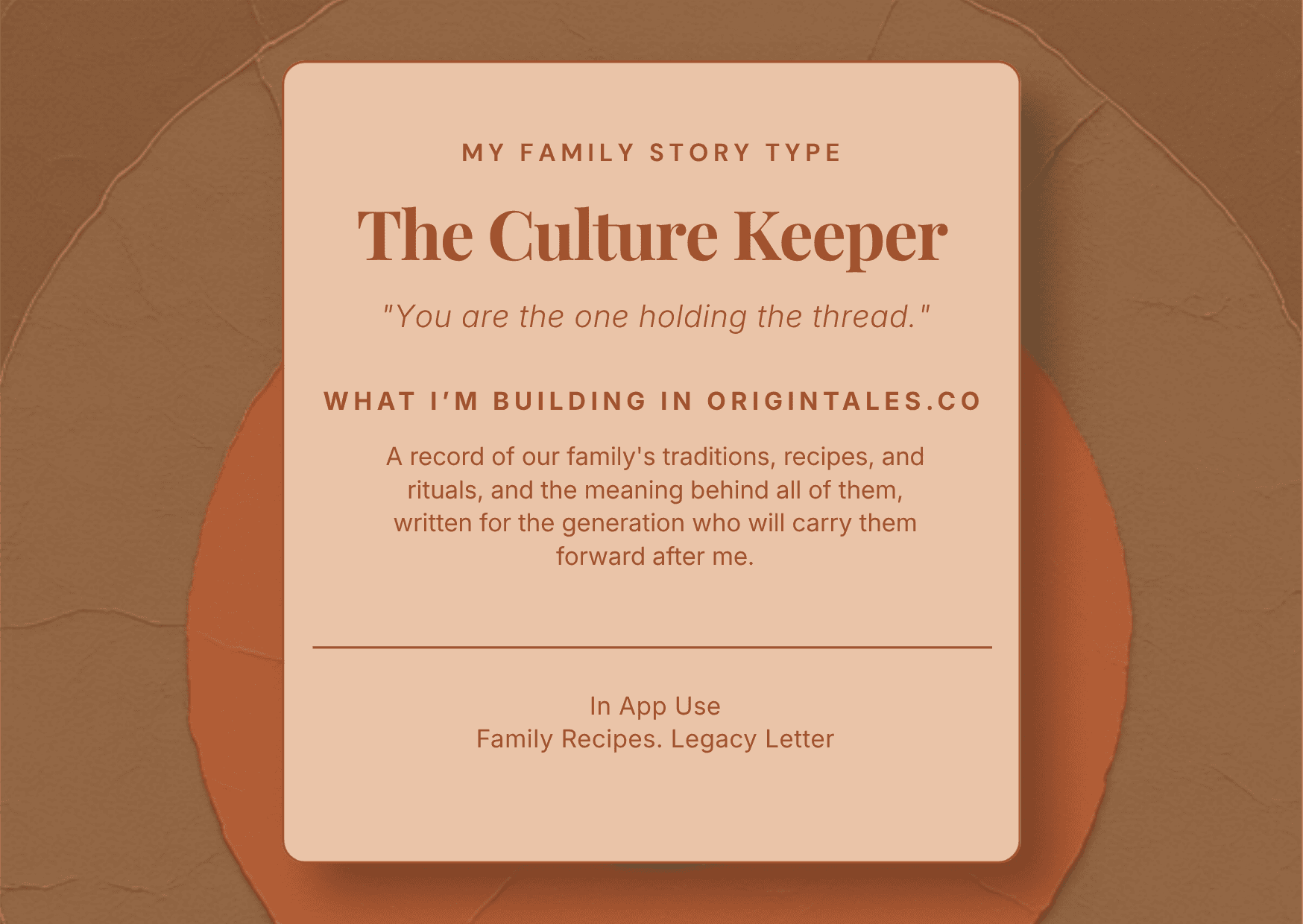 The Culture Keeper