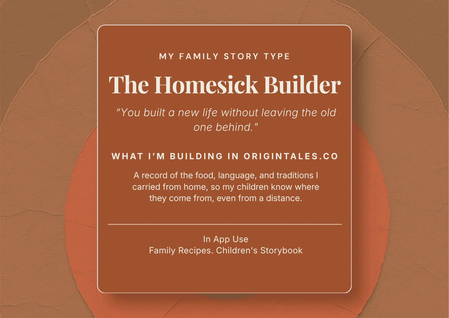 The Homesick Builder — Distance